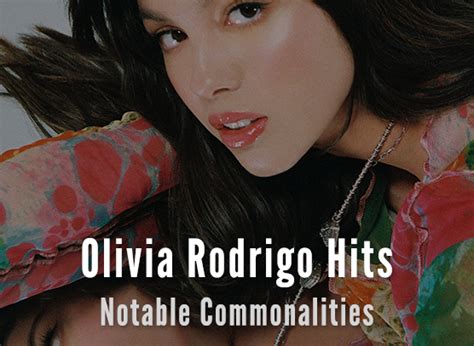 Olivia Rodrigo Hits Notable Commonalities Hit Songs Deconstructed