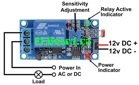 12v Dc Ldr Photoswitch Relay