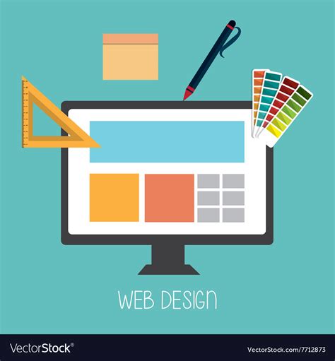 Web Development Design Royalty Free Vector Image