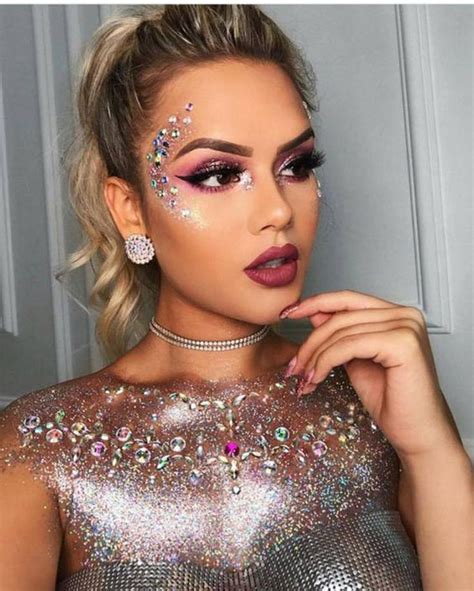 Maquiagem Carnaval 2021 Colorida Glitter Simples E Fácil De Fazer Em