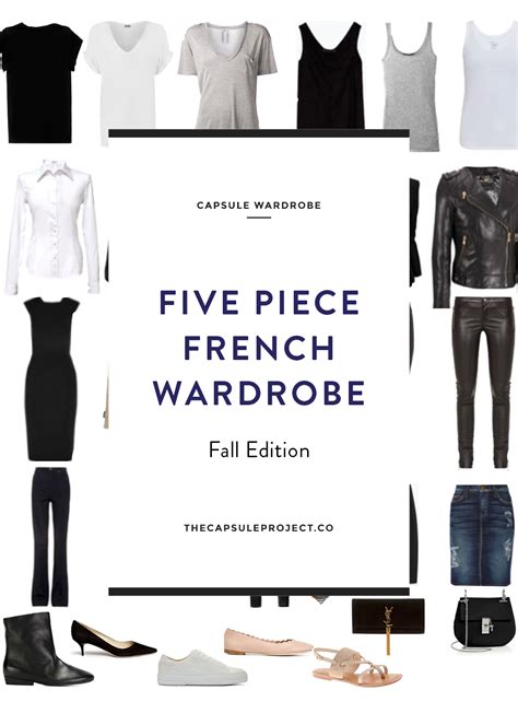 the five piece french wardrobe fall 2015 edition — the capsule project 5 piece french