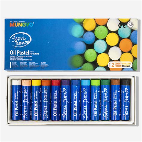 Mungyo Semi Jumbo Oil Pastels Set Of 12