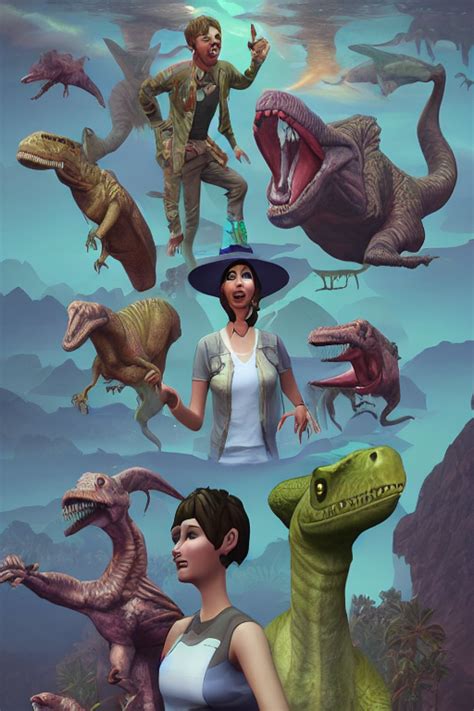The Sims 4 With Dinosaurs Artstation Disco Elysium Highly Detailed