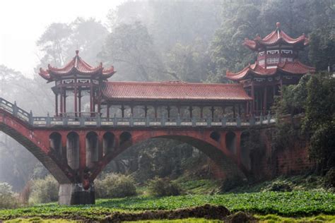Leshan Zhuoying Haoshang Ancient Bridge Chengdu Sichuan Province
