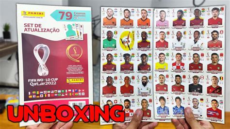 unboxing kit de atualizaÇÃo figurinhas copa do mundo qatar 2022 panini youtube