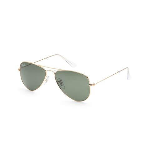 Ray Ban Ray Ban Aviator Small Metal Frame Green Lens Unisex Sunglasses Rb3044