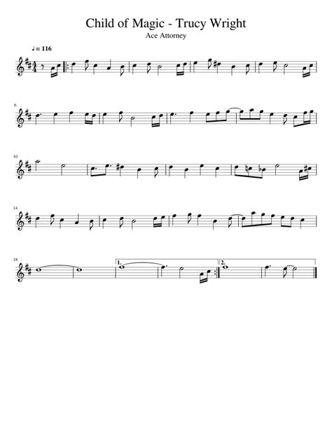 Usually this comes at a one time payment, however mixkit offers free, royalty free music which means you can download and use mixkit music, at no cost whatsoever! Child of Magic - Trucy Wright Sheet music for Flute | Download free in PDF or MIDI | Musescore.com