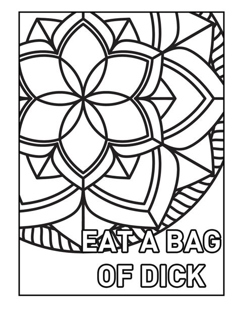 82 Adult Swearing Coloring Pages Etsy