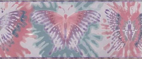 Girls Butterfly Wallpaper Border Pink Purple Green Tye1004