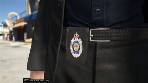 Afp Australian Federal Police Badge Belt Style Eup Gta5