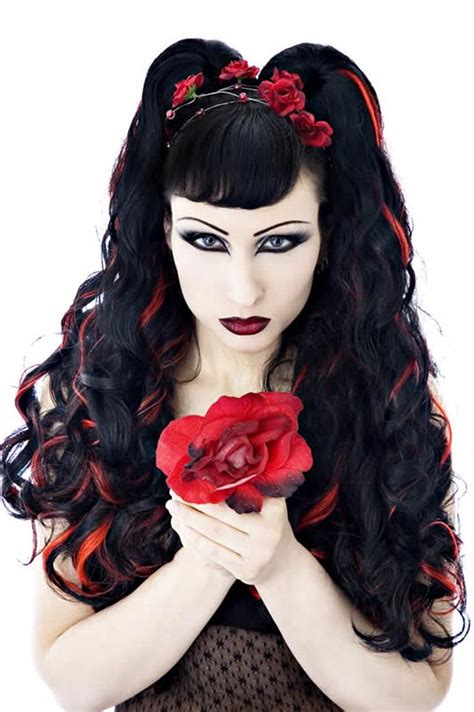 gothabilly goth chicks pinterest red hair dreads and victorian