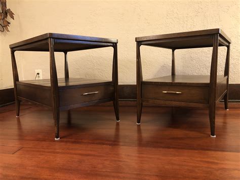 Shop wayfair for the best broyhill charging end table. SOLD - Pair of Broyhill Mid Century Walnut End Tables - Modern to Vintage