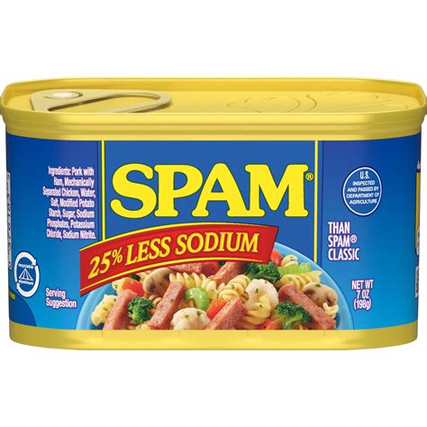 Spam Less Sodium Luncheon Loaf Shop Meat At H E B