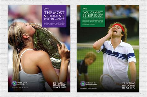 wimbledon archive posters on behance