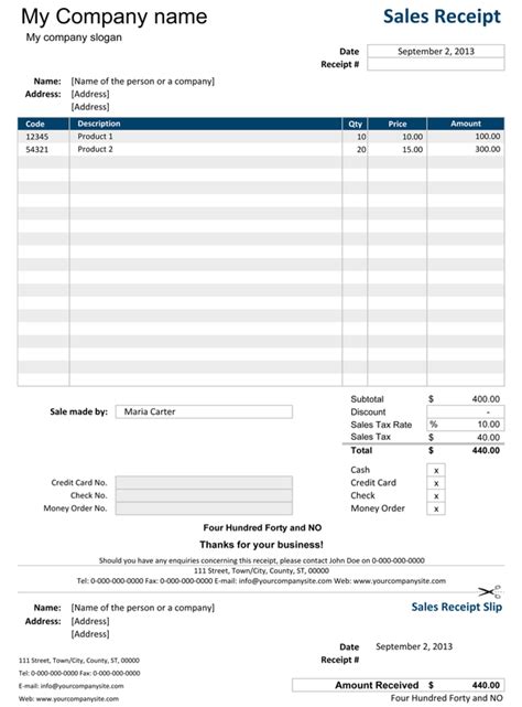 Do you want to purchase something on installment but you don't have a credit card? Excel Receipt Templates | Receipt template, Excel ...
