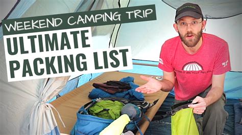 What To Pack Camping Weekend Checklist Youtube