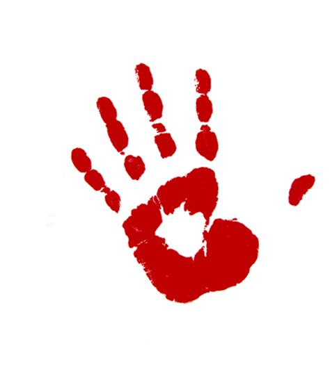 Red Handprint Png Free Logo Image