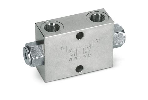 How does a valve work? Double Pilot Operated Check Valve Type A - VBPDE 3/8'' A ...