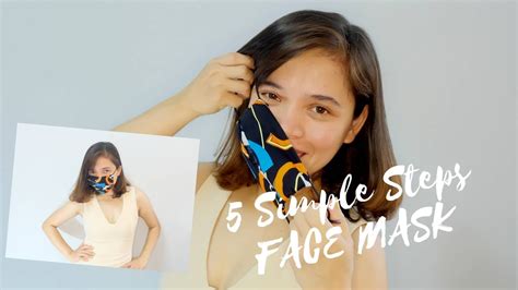 Diy Face Mask L 5 Easy Steps Tutorial Youtube