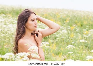 Naked Girl Flowers Stock Photo Shutterstock
