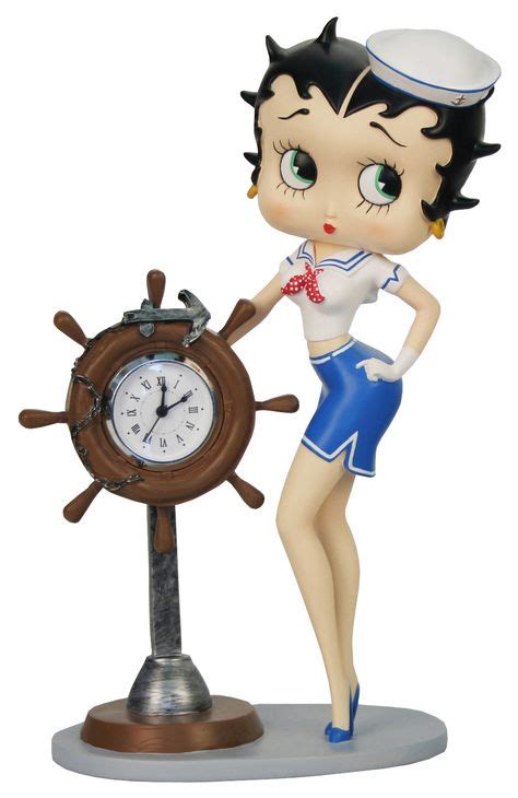 Betty Boop Sailor Clock Figurine Betty Boop Figurines Betty Boop