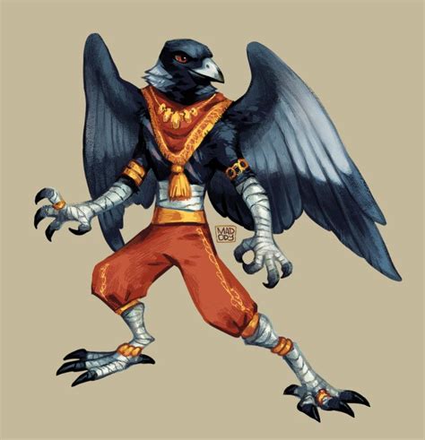 Artstation Aarakocra Monk Melody Park D D Character Ideas Rpg