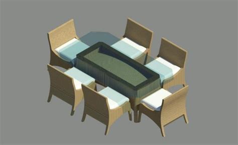 To see the information concerning the commercial contact, you must register first by. RevitCity.com | Object | Patio Table with Chairs