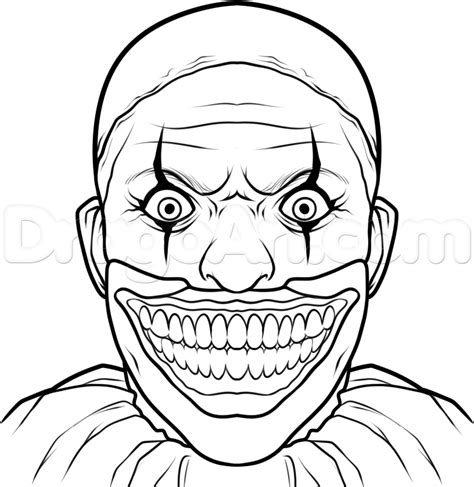 Clown Drawing Step By Step At Explore Collection