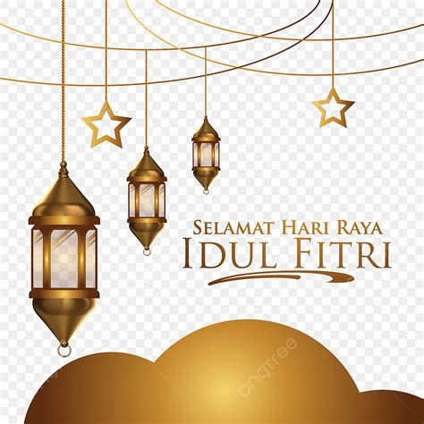 Gold Greeting Card Vector Art Png Greeting Card Of Selamat Idul Fitri