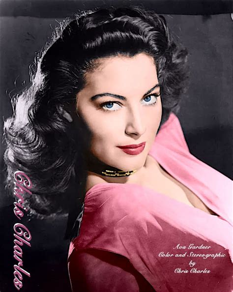 Ava Gardner Color Conversion In 32 Bit Stereographic By Chris Charles
