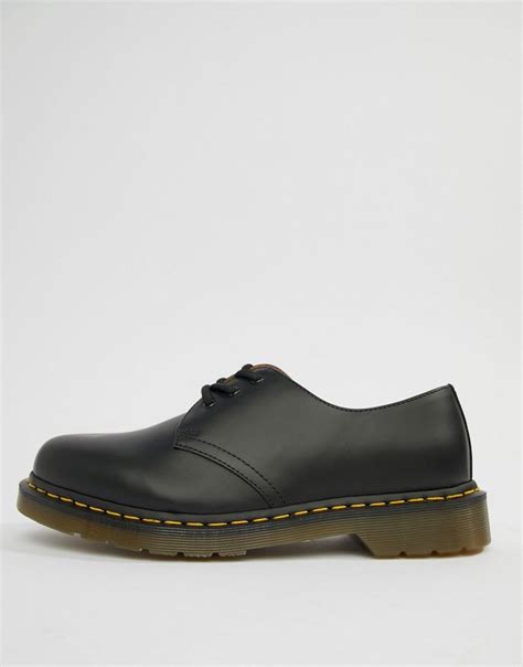 Dr Martens Leather Original 3 Eye Shoes In Black For Men Lyst