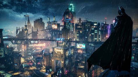 Hintergrundbilder Batman Stadt Gotham Spiel Arkham Gebäude