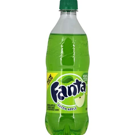 Fanta Flavored Soda Green Apple 20 Oz Instacart