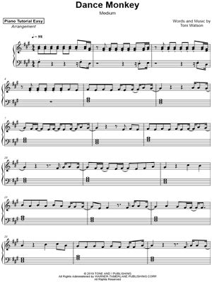 It holds the record for the longest time at number one across australian single charts. "Dance Monkey" Sheet Music - 98 Arrangements Available ...