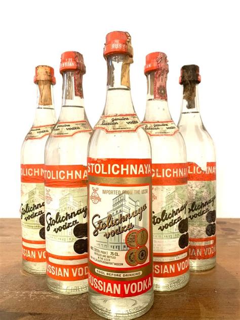 Stolichnaya Russian Vodka B 1980s 75cl 5 Bottles Catawiki