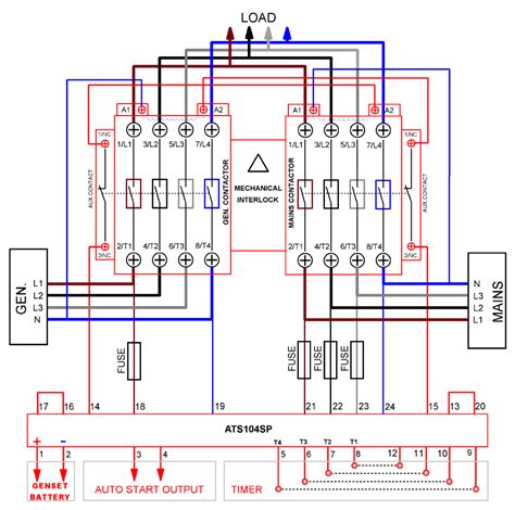 Automatic Changeover Switch Control Circuit Diagram