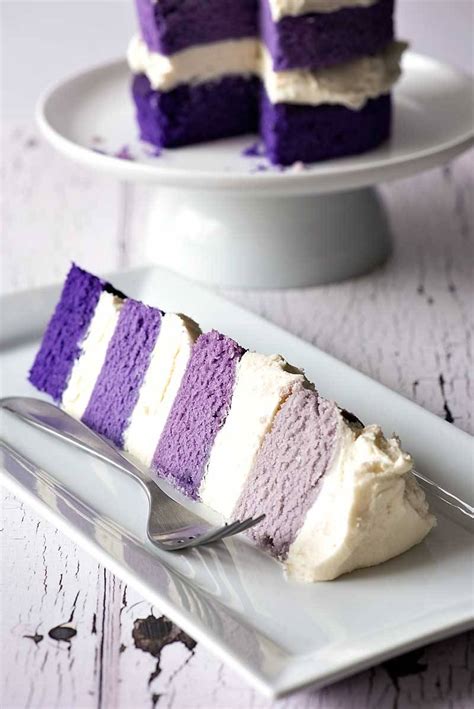 Naked Purple Ombre Layer Cake Beautiful Layers Of Homemade Hooplah