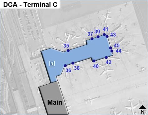 Reagan National Airport Map Dca Terminal Guide