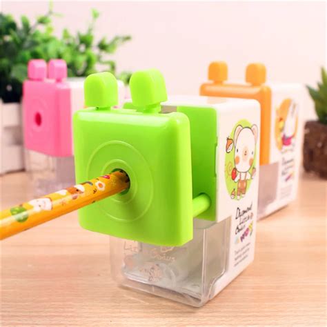 Cute Kawaii Cartoon Animals Print Hand Pencil Sharpener Cute Stationery