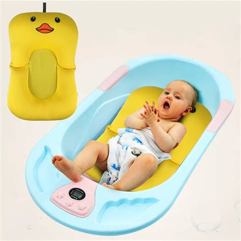 Baby Bath Tub Newborn Baby Foldable Baby Bath Tub Pad And Chair And Shelf