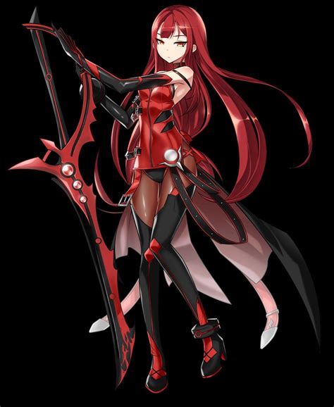 Junko miyashita woman with red hair. Pin by Darren Robey on legends | Red hair anime characters, Anime, Elsword