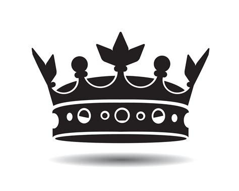 Shape Of Black Vector King Crown And Icon Vector Illustration 6761832