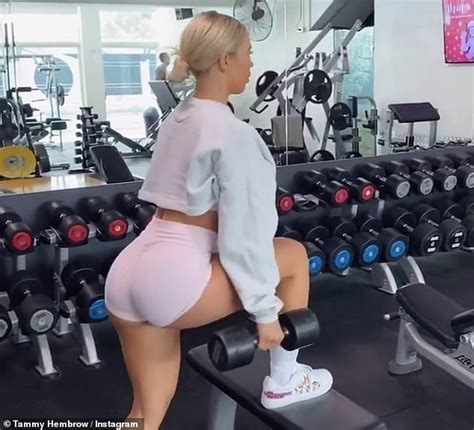 Tammy Hembrow Reveals Her Gruelling Booty Workout In The Gym Daily