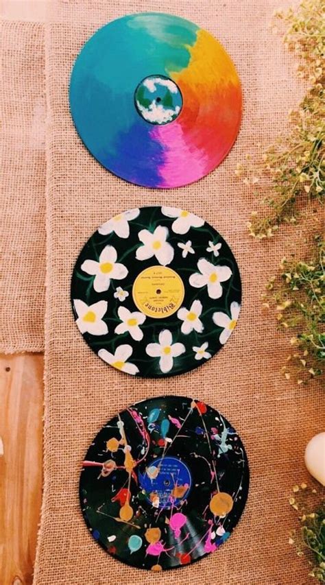 Aesthetic Painted Cd Etsy