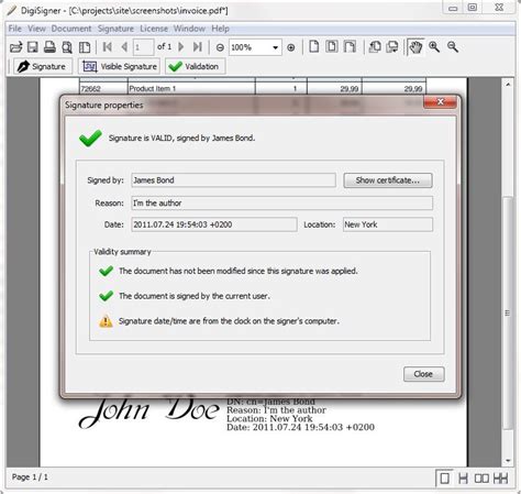 DigiSigner 4.0.1 - PDF viewer to digitally sign PDF documents