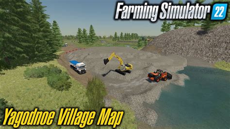 Fs22 Work At Stone Quarry 🚧 Yagodnoe Village Map 🚧 Farming Simulator 22