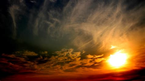 Sunset Sky Red And Cloud 4k Hd Wallpaper