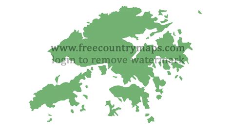 Blank Map Of Hong Kong Free  Png And Vector Blank Maps