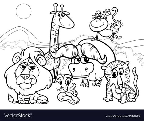 Animal Cartoon Coloring Pages Coloring And Drawing