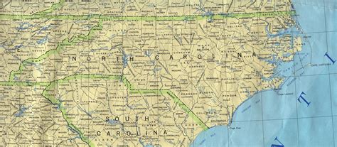 Mapa Politico De Carolina Del Norte Tamaño Completo Ex
